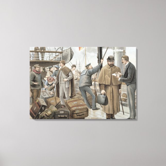 Lienzo A bordo en Tilbury, de 'P & O Pencillings (Anverso)