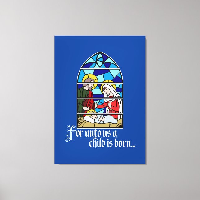 Lienzo A Child is born (Anverso)