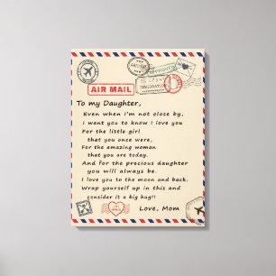 Lienzo A Mi Hija, A Mi Hija Y A Mi Mamá