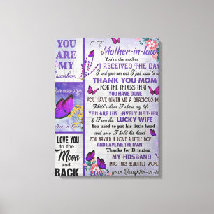 Lienzo A mi madre - Regalo legal, regalo de cumpleaños m