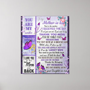 Lienzo A mi madre - Regalo legal, regalo de cumpleaños ma