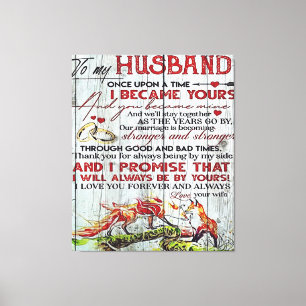 Lienzo A mi marido   Regalo Perfecto Para El Marido