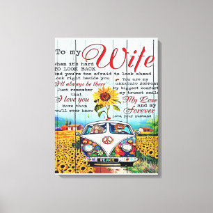 Lienzo A mi regalo de esposa Carta Para Ella Decoraci