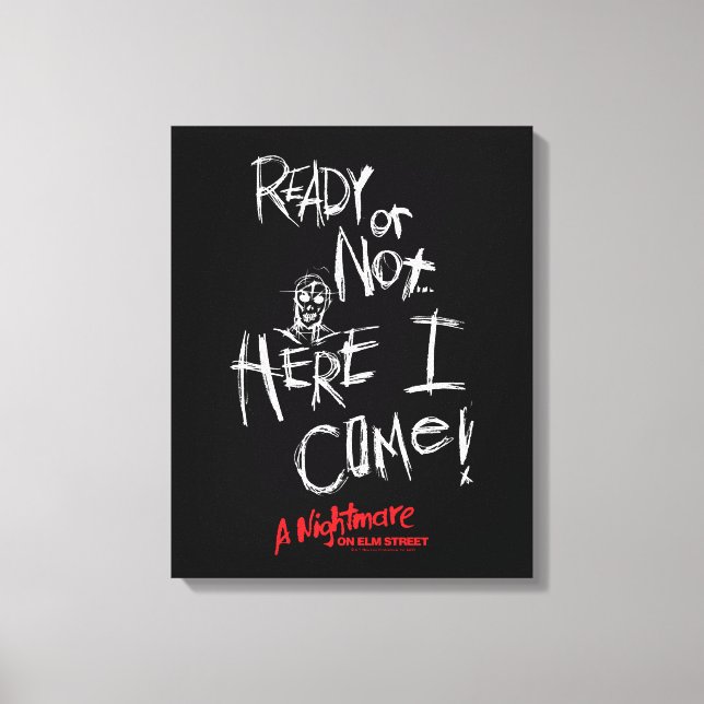 Lienzo A Nightmare on Elm Street | Here I Come (Anverso)