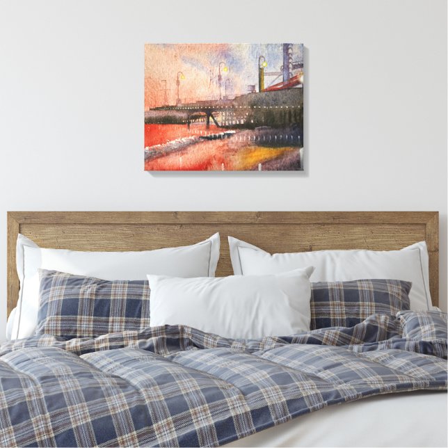 Lienzo a orillas del mar a la luz del sol (Insitu(Dormitorio))