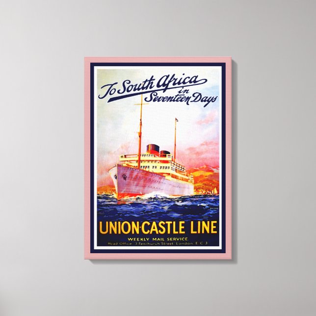 Lienzo A Sudáfrica en diecisiete días (Anverso)