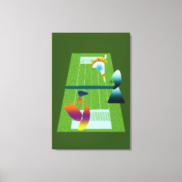 Lienzo A Surreal Tennis Match