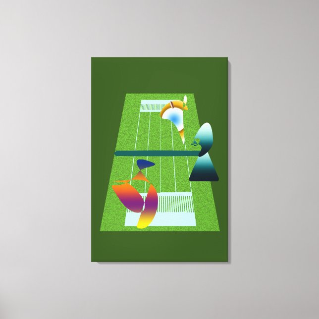 Lienzo A Surreal Tennis Match (Anverso)