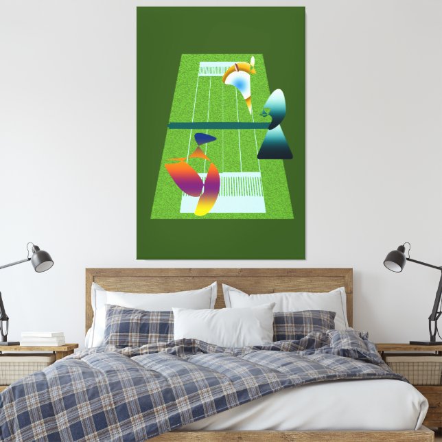 Lienzo A Surreal Tennis Match (Insitu(Dormitorio))