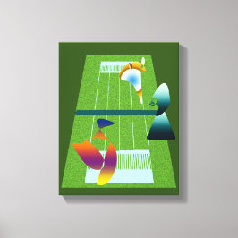 Lienzo A Surreal Tennis Match