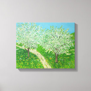 Lienzo A través de la pradera - De las acuarelas original