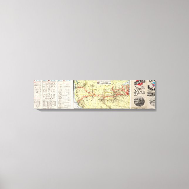 Lienzo A través del servicio de tren de Chicago (Anverso)