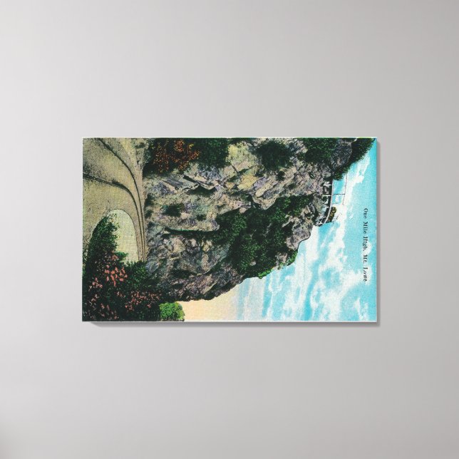 Lienzo A una milla, en el monte LoweMt. Lowe, CA (Anverso)