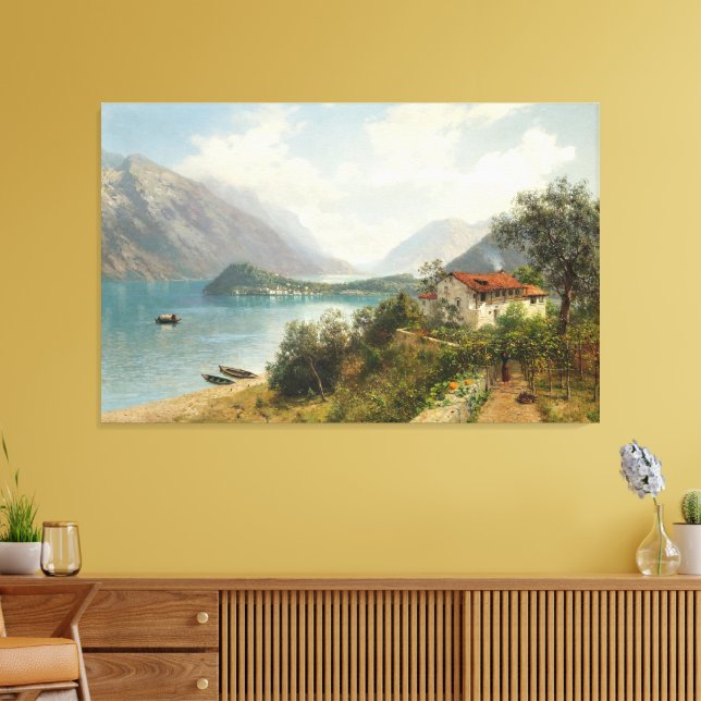 Lienzo  A View of Lake Como (Insitu (Sala de estar))