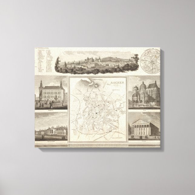 Lienzo Aachen, Alemania (Anverso)
