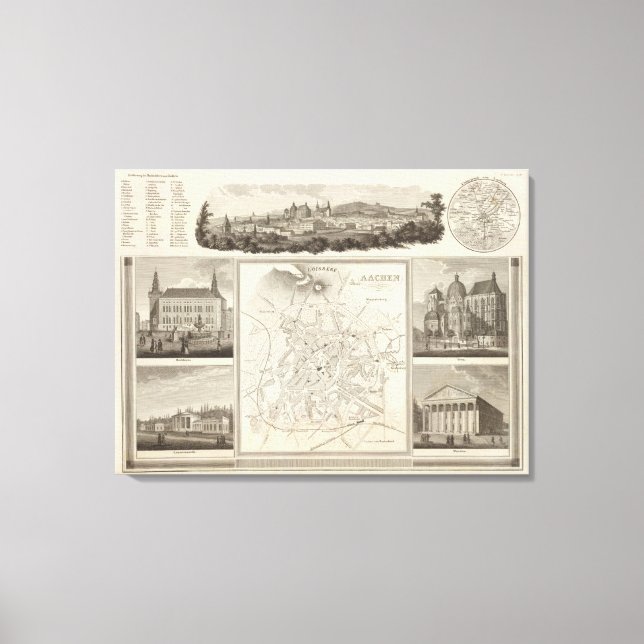 Lienzo Aachen, Alemania (Anverso)