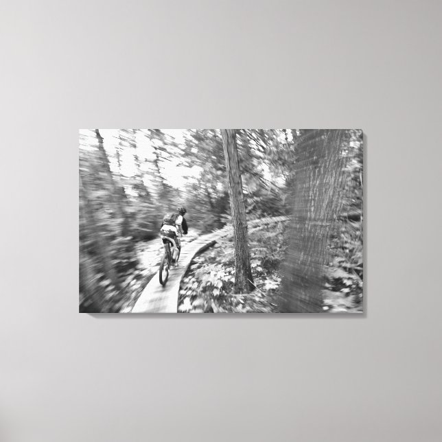 Lienzo Aaron Rodgers mountain bike por la escalera hacia (Anverso)