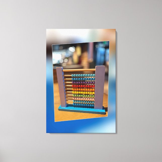 Lienzo Abacus primera computadora (Anverso)