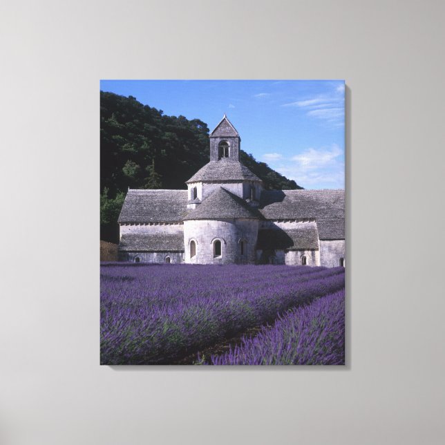 Lienzo Abadía de Sénanque, Gordes, Vaucluse, Provenza, 2 (Anverso)