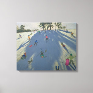 Lienzo Abadía Derby de Calke del esquí
