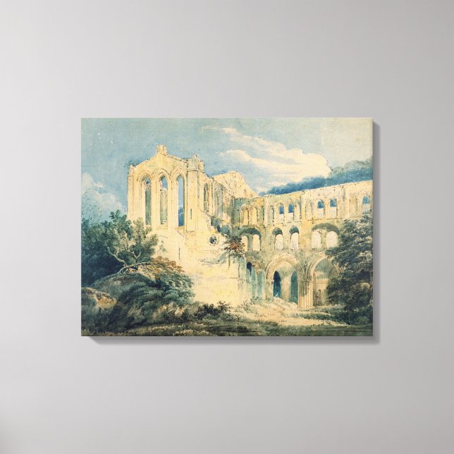 Lienzo Abadía Rievaulx, Yorkshire, 1798 (p/c) (Anverso)