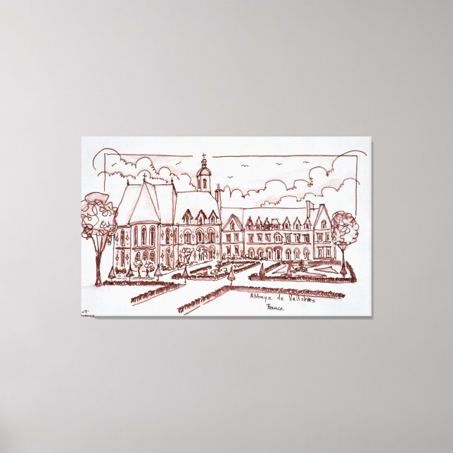 Lienzo Abbaye de Valloires | Argoules, Francia (Anverso)