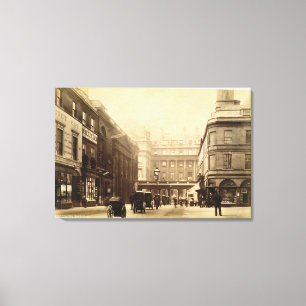 Lienzo Abbey Square and Pump Rooms, Bath, c.1880 (b/w pho