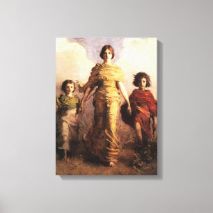 Lienzo Abbott Handerson Thayer A Virgin Canvas Poster