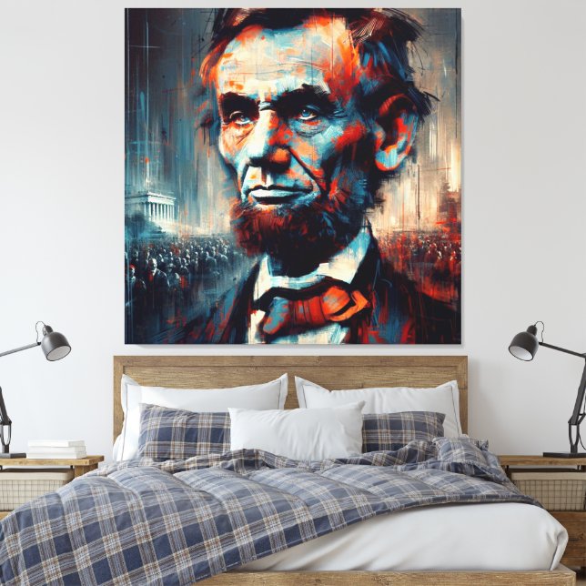 LIENZO ABE LINCOLN 16ª PRESIDENTA DE EE.UU. (Insitu(Dormitorio))