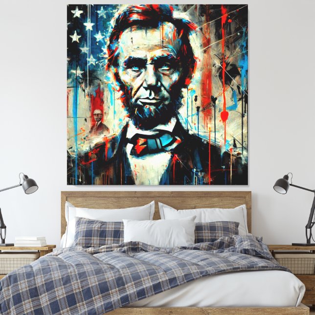 LIENZO ABE LINCOLN 16º PRESIDENTE DE EE.UU. 8 (Insitu(Dormitorio))