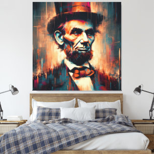 LIENZO ABE LINCOLN 16º PRESIDENTE DE EE.UU. 9