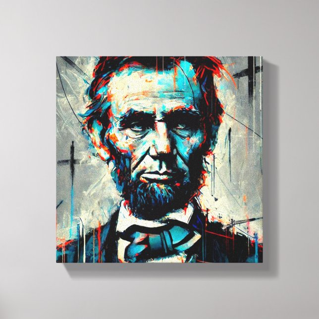 LIENZO ABE LINCOLN 16º PRESIDENTE DE LOS EEUU 2 (Anverso)