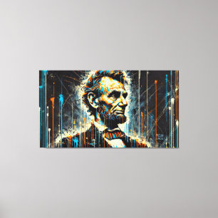 LIENZO ABE LINCOLN PRESIDENTE 2 DE LOS ESTADOS UNIDOS