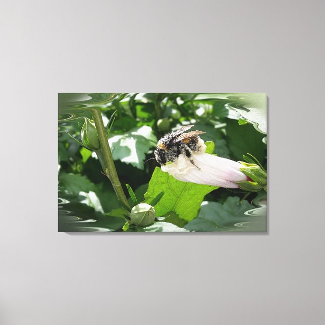 Lienzo Abeja en verano (Anverso)