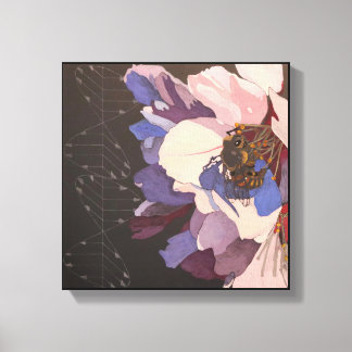 Lienzo Abeja y luz polarizada