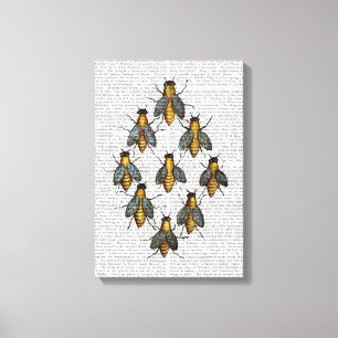 Lienzo Abejas medievales