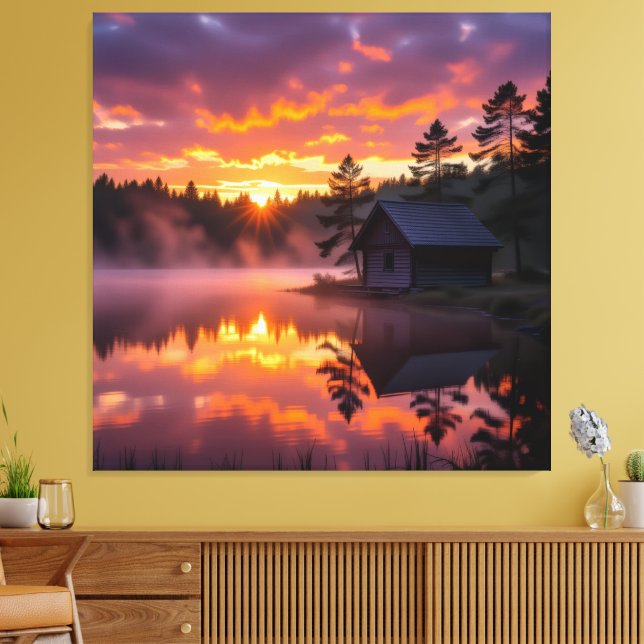 Lienzo Abendruhe am See (Insitu (Sala de estar))