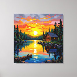 Lienzo Abendruhe am See