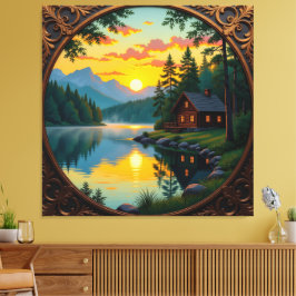 Lienzo Abendruhe am See