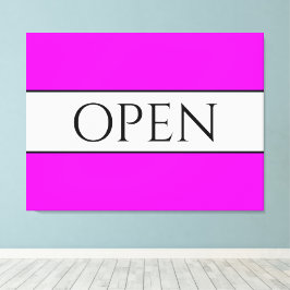 Lienzo ABIERTO Sporty Fun Brillante Trópico Rosa franjas 