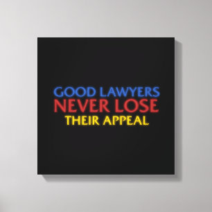 Lienzo Abogado Divertido Buenos Abogados Nunca Pierden Ap