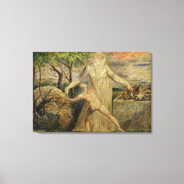 Lienzo Abraham e Isaac, 1799-1800 (temperatura, pluma y t (Anverso)