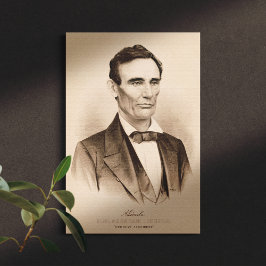 Lienzo Abraham Lincoln Eligió al Presidente 1860