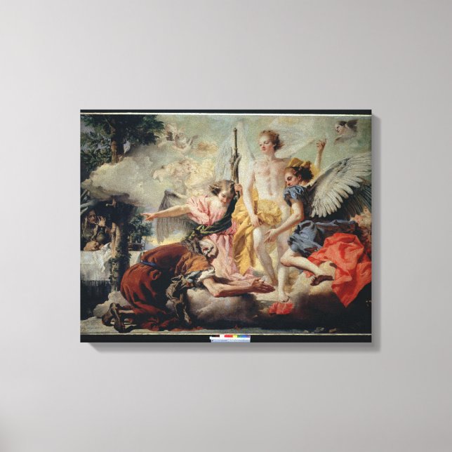 Lienzo Abraham y los tres ángeles (Anverso)