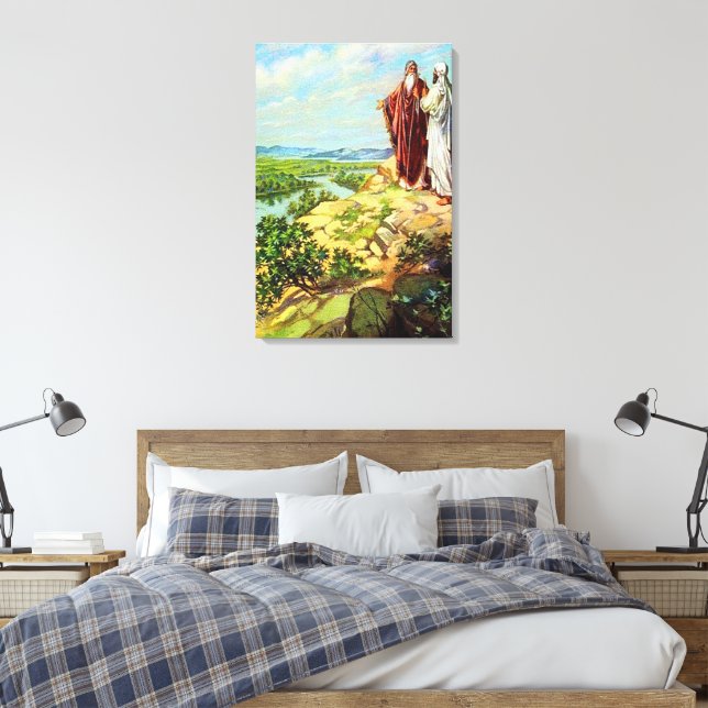 Lienzo Abram y Lot se Separan Génesis 13 (Insitu(Dormitorio))