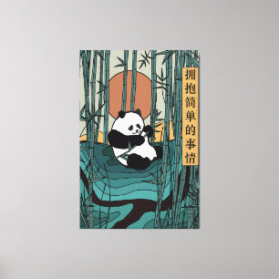 Lienzo Abraza las cosas simples