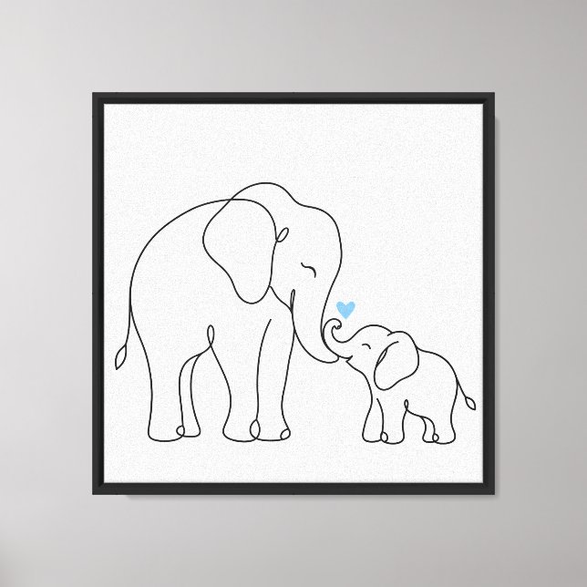 Lienzo Abrazo de Elefante Suave (Anverso)