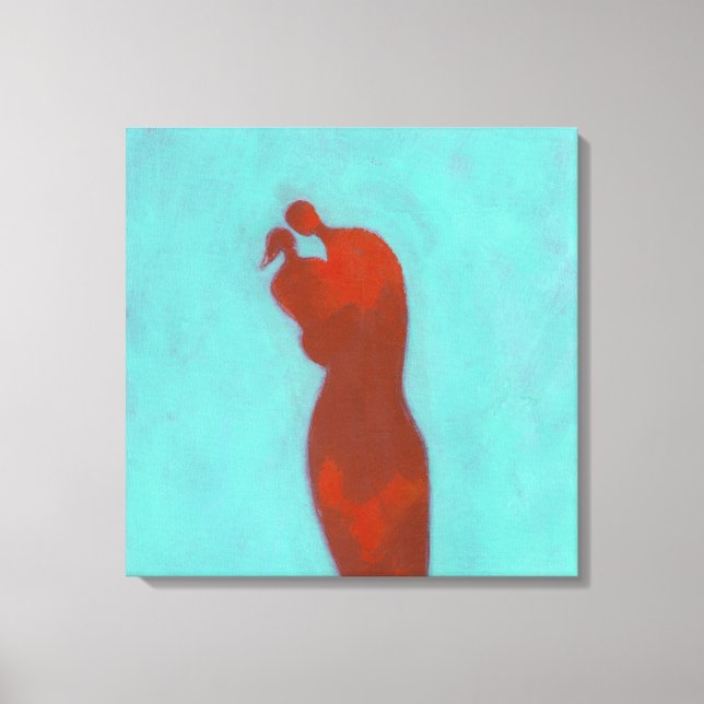 Lienzo Abrazo de pareja (Anverso)