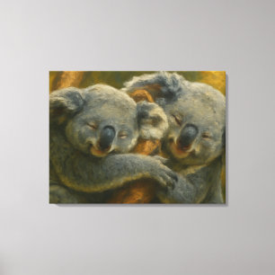 Lienzo Abrazo Koala - Momento de vida silvestre tender