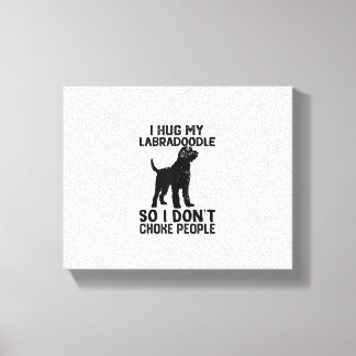 Lienzo Abrazo mi labrador para no asfixiar a la gente _1